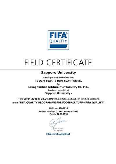 Certificado de campo de FIFA Quality (Japón)