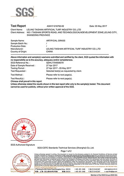 Informe de prueba del SGS 6.Mould